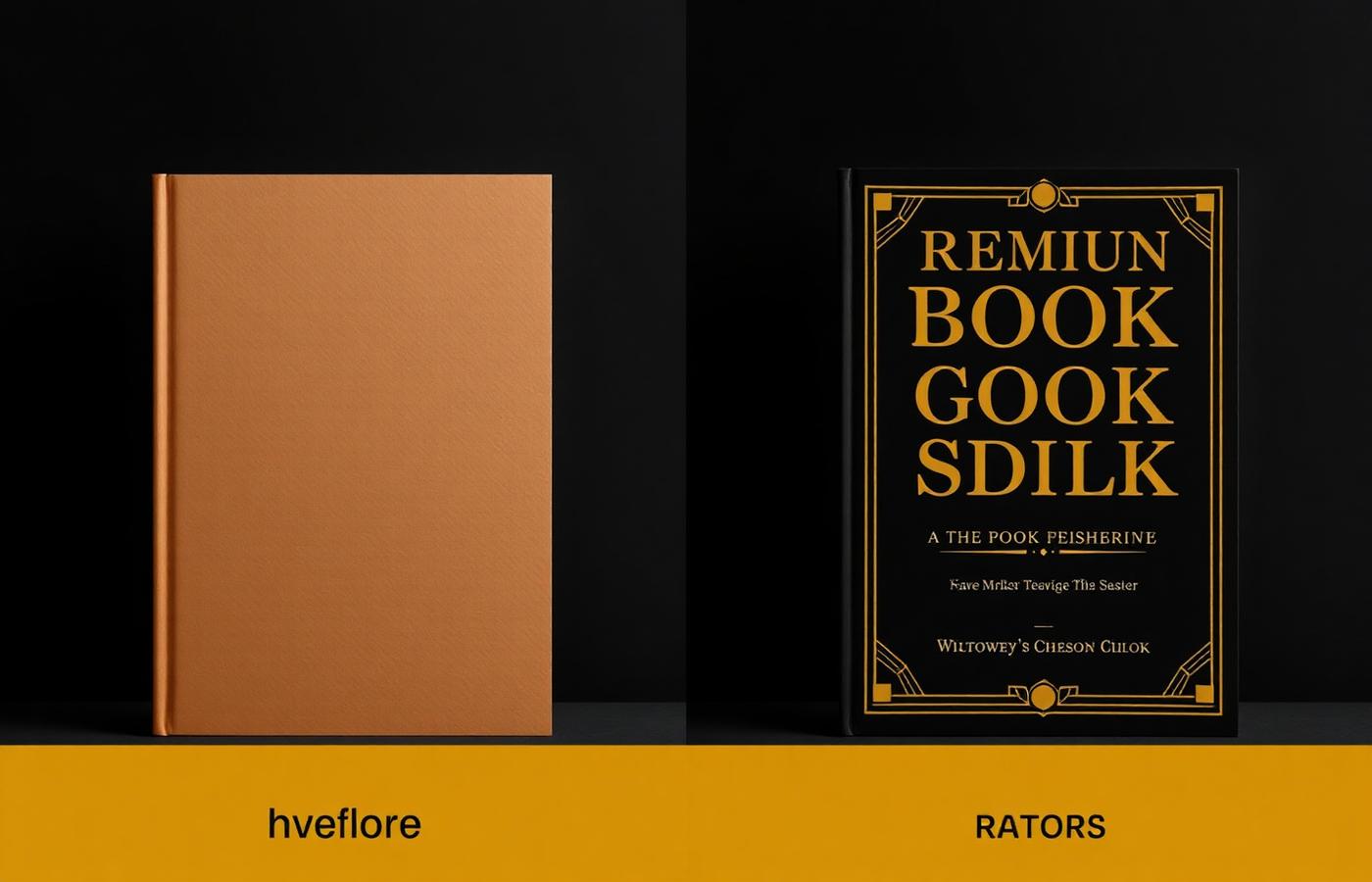 Before and after cover redesign
